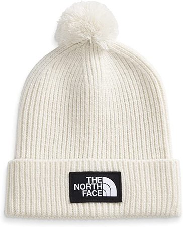 The North Face TNF™ Logo Box Pom Beanie, Vintage White, OS at Amazon Men’s Clothing store