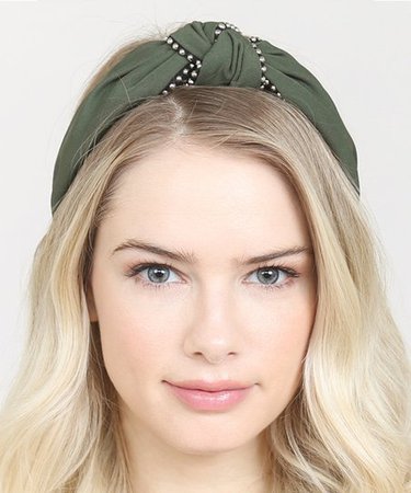 Riah Fashion Olive Bead Knot Headband | Zulily