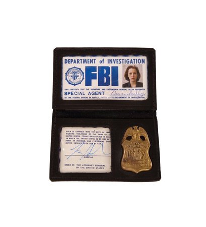 dana scully fbi badge