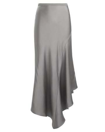 Anine Bing | Bailey Asymmetrical Silk Skirt | INTERMIX®