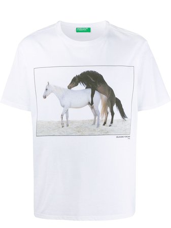 Benetton Horse Print T-Shirt | Farfetch.com
