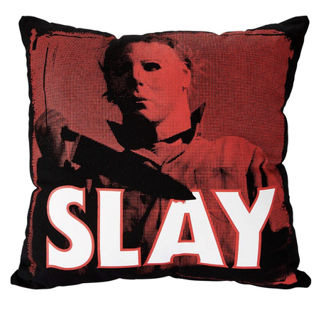 michael myers slay pillow - spencer’s