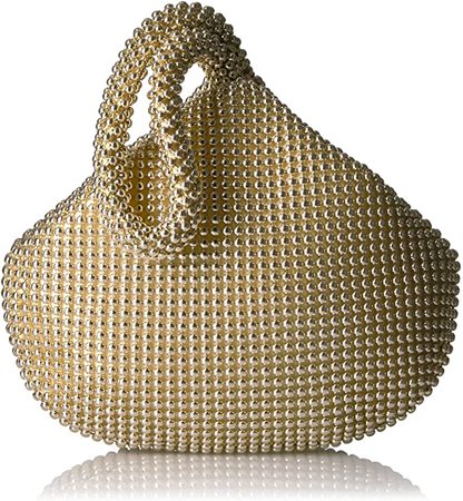 Jessica McClintock Women's Staci Mesh Wristlet Pouch, Light Gold: Handbags: Amazon.com
