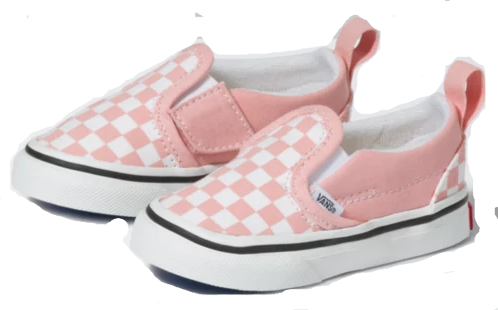 toddler pink checkered vans