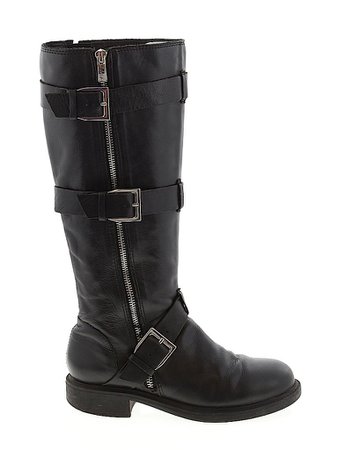 Pour La Victoire Solid Black Boots Size 6 - 93% off | thredUP