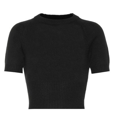 Prada - Cropped cashmere sweater | Mytheresa