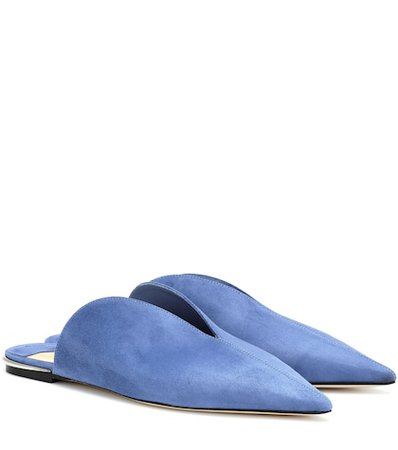 Tahla Flat suede slippers