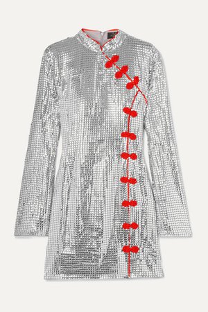 De La Vali | Ginger sequined tulle mini dress | NET-A-PORTER.COM