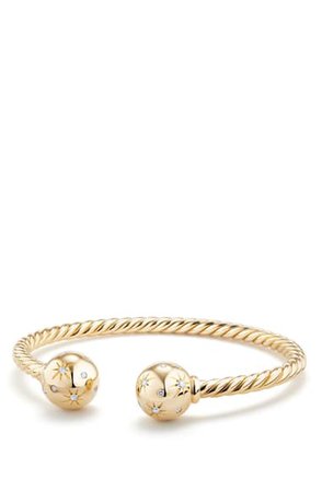 David Yurman Solari Bead Bracelet with Diamonds in 18K Gold | Nordstrom