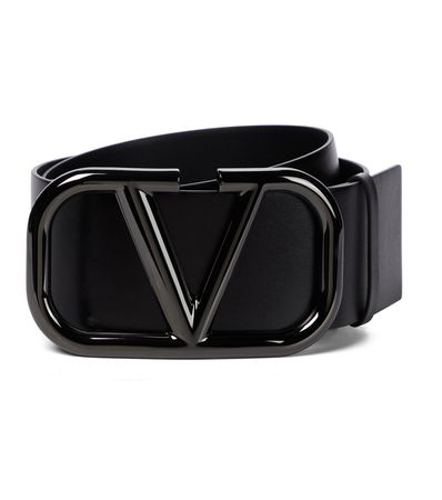 Valentino Garavani - VLOGO leather belt | Mytheresa