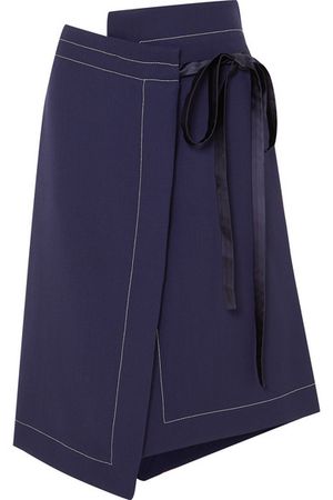 Marni | Asymmetric wool wrap skirt | NET-A-PORTER.COM