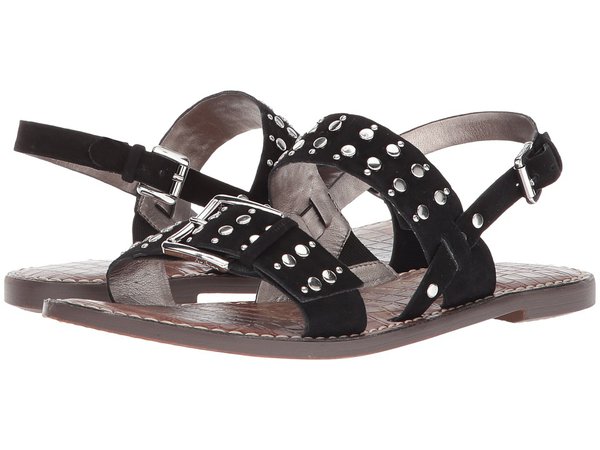 Sam Edelman - Glade (Black Kid Suede Leather) Women's Sandals