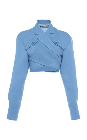 Collared Overlapping-Front Cropped Top by Jacquemus | Moda Operandi