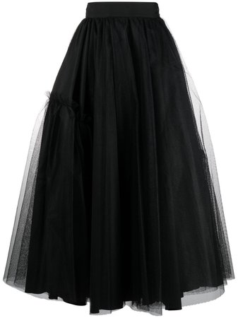 Alexander McQueen tulle A-line skirt black 659364QEACR - Farfetch