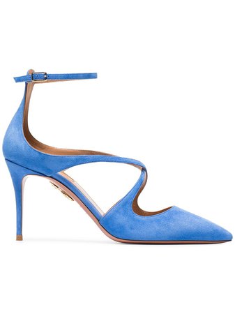 Blue High Heel Sandals