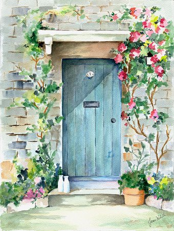 Milk delivered at the door Painting by Jean Walker White | Fine Art America