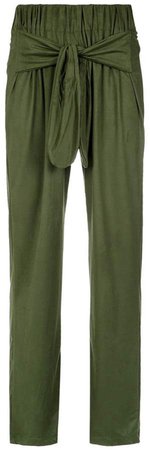 Olympiah front tie straight trousers
