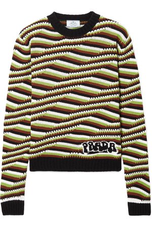 Prada | Striped cashmere sweater | NET-A-PORTER.COM