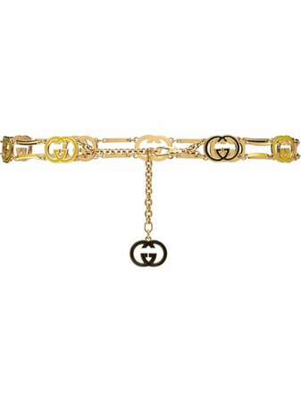 Shop Gucci Interlocking G chain belt with Express Delivery - FARFETCH