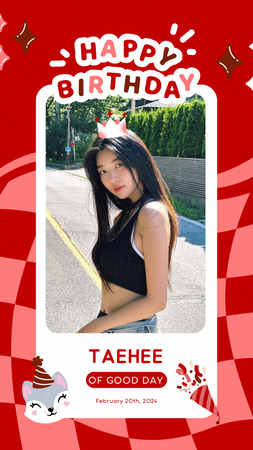 GOOD DAY Taehee’s Birthday Poster