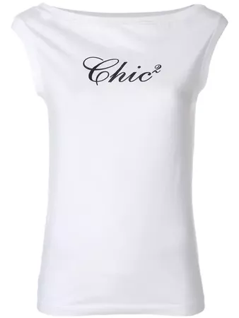Dsquared2 Sleeveless Top With Chic Slogan - Farfetch