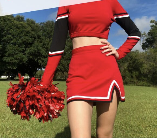 Red cheer outfit