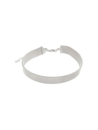 Alinka 18kt white gold mesh SILHOUTTE choker $7,617 - Shop AW18 Online - Fast Delivery, Price