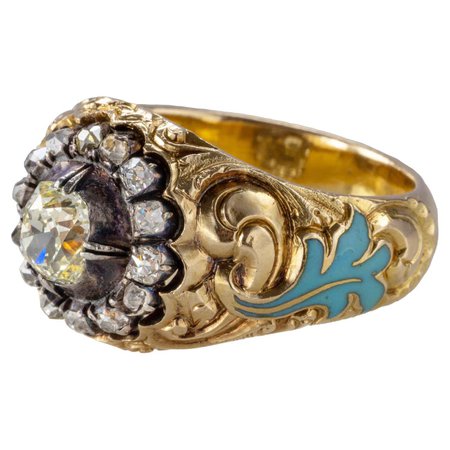 Massive and Impressive Imperial Russian Diamond Ring, circa 1850s For Sale at 1stDibs