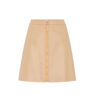 Suraya wool-blend skirt
