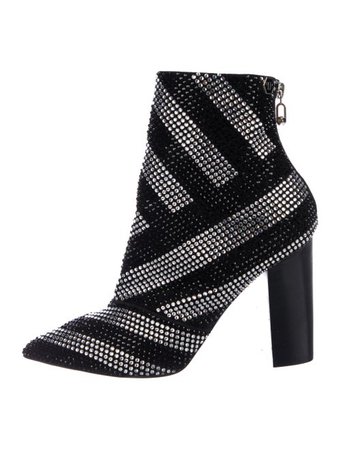 Philipp Plein Embellished Ankle Boots - Shoes - PHP20927 | The RealReal
