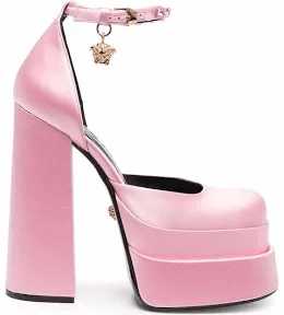 ✧.* bubblegum pink versace platforms.