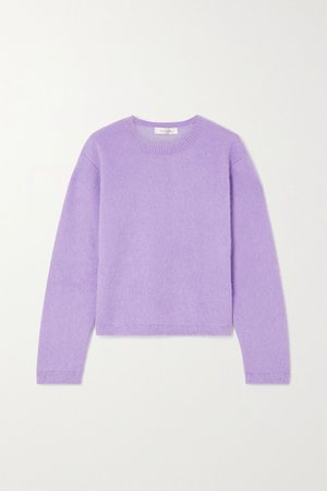 Purple Wool-blend sweater | Valentino | NET-A-PORTER