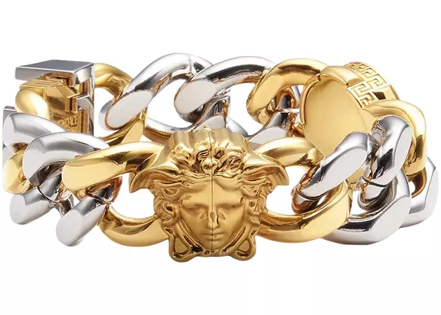 Fendi-Fendace-Chain-Bracelet-Versace-Gold-Silver.jpg (1400×1000)