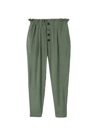MANGO Buttoned modal trousers