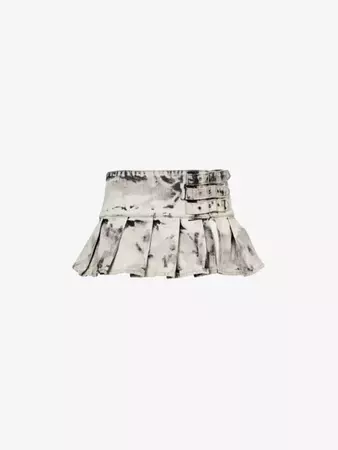 JADED LONDON - Pleated faded-wash low-rise denim mini skirt | Selfridges.com