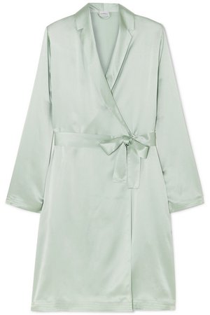 La Perla | Belted silk-satin robe | NET-A-PORTER.COM