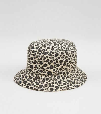 Brown Leopard Print Bucket Hat | New Look