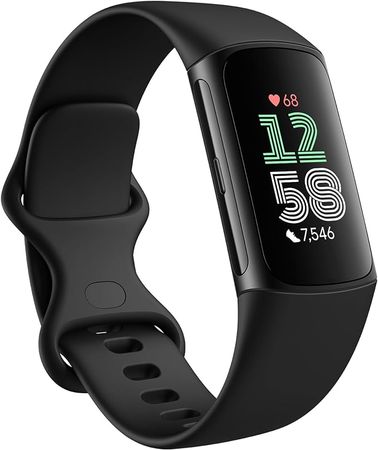 Amazon.com: Fitbit Charge 6 Fitness Tracker with Google apps, Heart Rate on Exercise Equipment, 6-Months Premium Membership Included, GPS, Health Tools and More, Obsidian/Black, One Size (S & L Bands Included) : Electronics