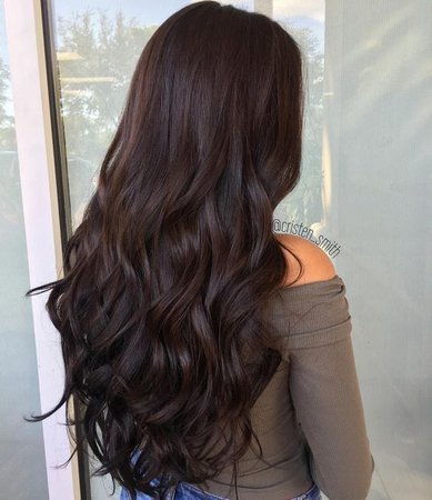 Brunette hair waves