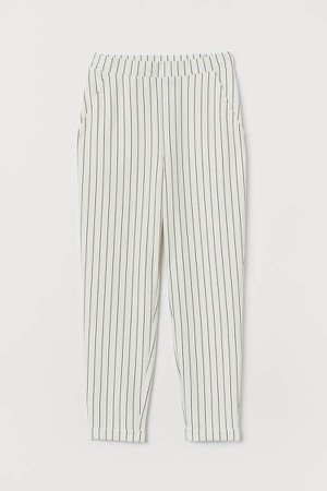 Ankle-length Pull-on Pants - White