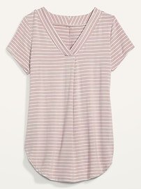 Loose-Fit Luxe V-Neck Tunic Tee for Women | Old Navy