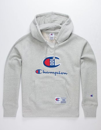 CHAMPION Century Collection C100 Chenille Logo Surf The Web Mens Hoodie - ROYAL - 341442215 | Tillys