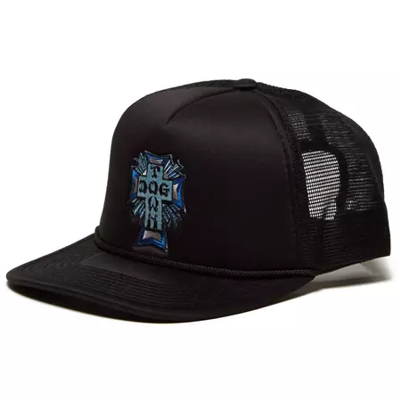 Dogtown Blue Cross Patch Mesh Hat - Black – CCS