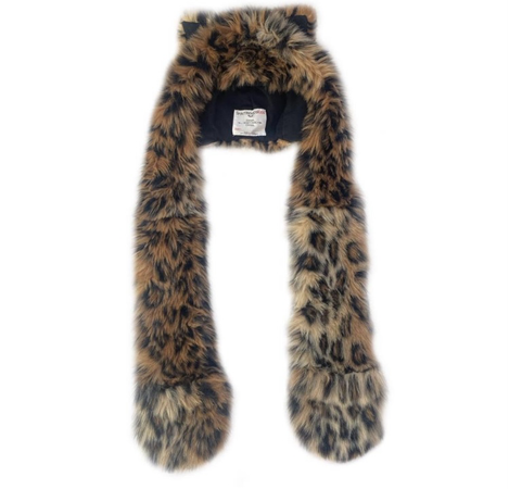 spirithood leopard faux fur hat