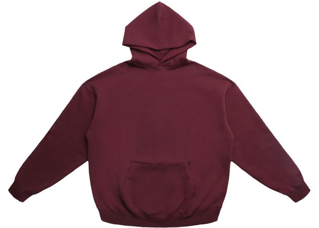 FEAR OF GOD Essentials Graphic Pullover Hoodie Burgundy - FW18