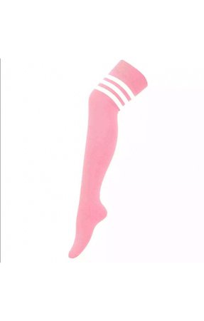pink thigh high socks