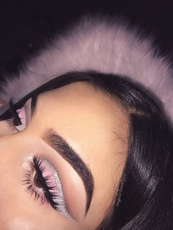 silver and baby pink prom makeup - Google Search