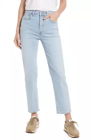 AGOLDE Valen High Waist Slim Fit Organic Cotton Bootcut Jeans | Nordstrom