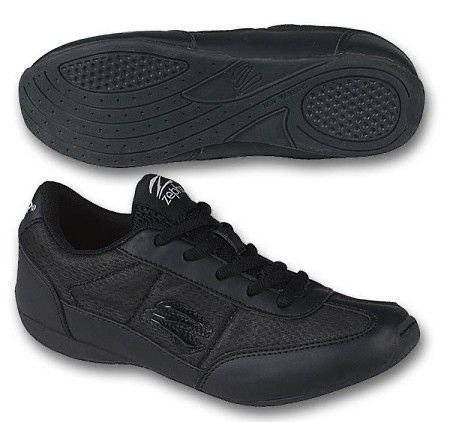 Black cheerleading sneakers shoes