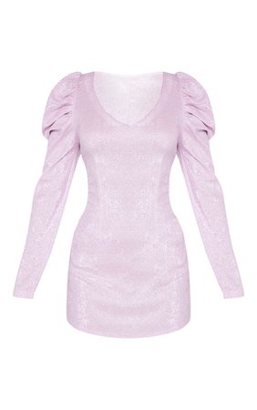 Pale Pink Puff Sleeve Dress-BBIBBI fashion